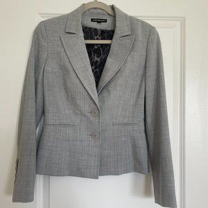 Express Blazer Heather Grey Leopard Liner